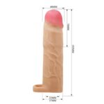 Pretty Love - Funda Extensora de 3 pulgadas con Anillo Testicular (PL-FA-03) - Imagen 2