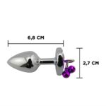 Plug Anal Metalico Corazón con cascabeles (PMC-CC) - Imagen 2