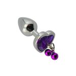 Plug Anal Metalico Corazón con cascabeles (PMC-CC)