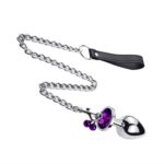Plug Anal Metalico chico con correa y cascabeles (PMC-CCN)