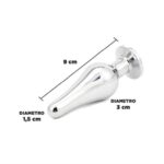 Plug Anal Metalico Largo con Strass (PML) - Imagen 2