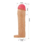 Pretty Love - Funda Extensora de 2 pulgadas con Anillo Testicular (PL-FA-02) - Imagen 2