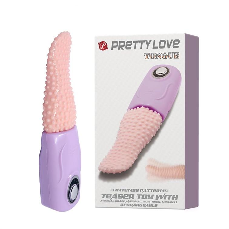 Imagen100 Pretty Love Tongue - Lengua Vibradora rotadora USB recargable (PL-Tongue) - Imagen 1