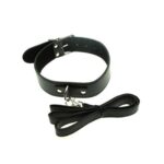 Collar con correa fina mosqueton (S-025-M)