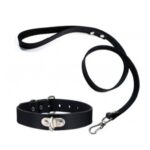 Collar con correa fina mosqueton (S-025-M) - Imagen 2