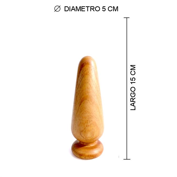 Imagen574 Cono Madera 15 cm (MD-07) - Imagen 1