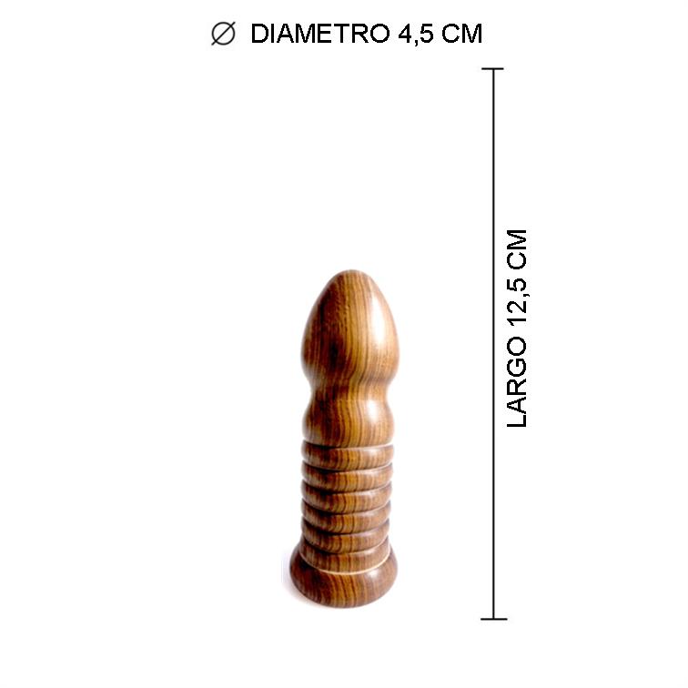 Imagen575 Estaca con anillos Madera 12,5 cm (MD-08) - Imagen 1
