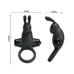 Pretty Love - Anillo Rabbit Negro (PL-08/N) - Imagen 2