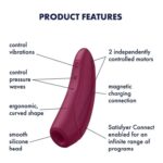 Satisfyer Curvy 1+ Succionador Vibrador USB Control APP (Suc-SF-C1+) - Imagen 2