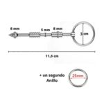 Plug uretral Metálico Con Anillos (U-M2) - Imagen 2