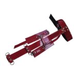 Collar inmovilizador con esposas mosqueton Eco Cuero Rojo (S-046-EC)