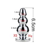 Plug Anal Metalico Mini Escalonado 2 (PM-ME2)