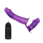 Strap On Doble Baile Ultra con vibro Purpura (BL-SOV-02) - Imagen 3