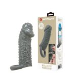 Pretty Love – Funda Ext. texturada con Anillo Testicular Gris 1 (PL-FA-08)