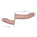 Strap On Doble Baile Ultra con vibro Piel 2 (BL-SOV-03) - Imagen 3