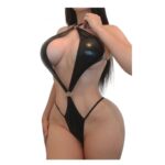 Body Trikini de vinilo con Aros (VL-34) - Imagen 2