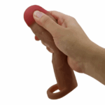 Pretty Love - Funda Extensora de 2 pulgadas Moreno con Anillo Testicular (PL-FA-02-M) - Imagen 6
