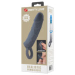 Pretty Love – Funda Ext. texturada con Anillo Testicular Gris 3 (PL-FA-10) - Imagen 4