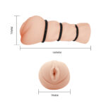 Masturbador Crazy Bull Pocket Pussy con 3 anillos de presion (MA-CB-PP) - Imagen 2
