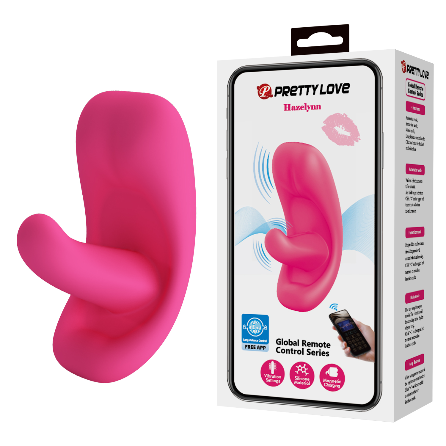 BI-300063HP_01 Pretty Love HAZELYNN Estimulador de Clítoris Control Global por App (PL-Hazelynn) - Imagen 1
